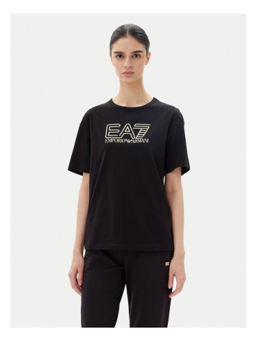 EA7 Emporio Armani Тишърт 7W000098 AF12503 MC004 Черен Loose Fit