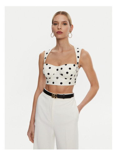 Dolce&Gabbana топ F7AA7T FSFNM Бял Regular Fit