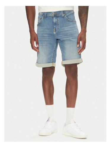 Mustang Дънкови шорти Chicago Z 1016349 Син Slim Fit