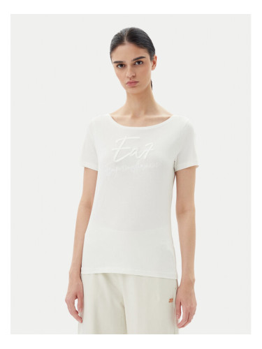 EA7 Emporio Armani Тишърт 7W000184 AF10373 U0005 Екрю Regular Fit