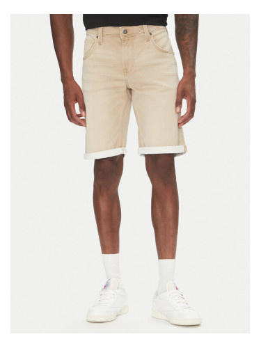 Mustang Дънкови шорти Chicago Z 1016351 Бежов Slim Fit