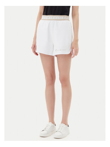 EA7 Emporio Armani Спортни шорти 7W000280 AF12501 U0002 Бял Regular Fit