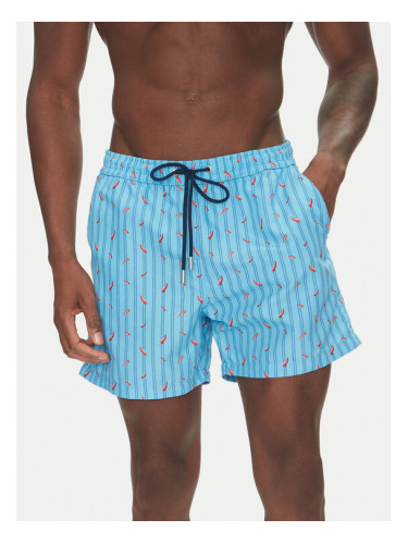 HOM Плувни шорти Espelette 402993 Светлосиньо Regular Fit