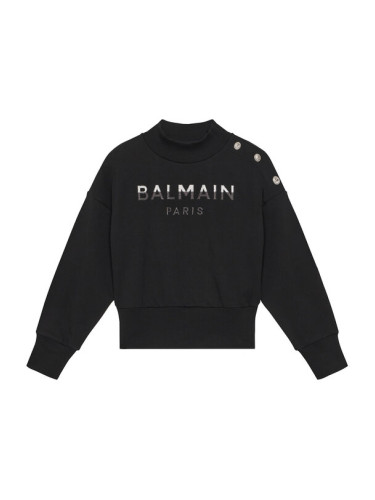 Balmain Суитшърт BV4A90-Z0081 Черен Regular Fit