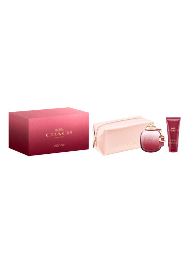 КОМПЛЕКТ COACH Wild Rose Eau De Parfum + Body Lotion + Pouch Eau de Parfum дамски 90ml