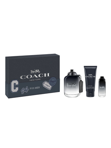 КОМПЛЕКТ COACH Men Eau De Toilette + Travel Spray + Shower Gel Тоалетна вода (EDT) мъжки 100ml