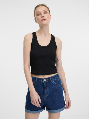 Black women's crop tank top ORSAY - Women's