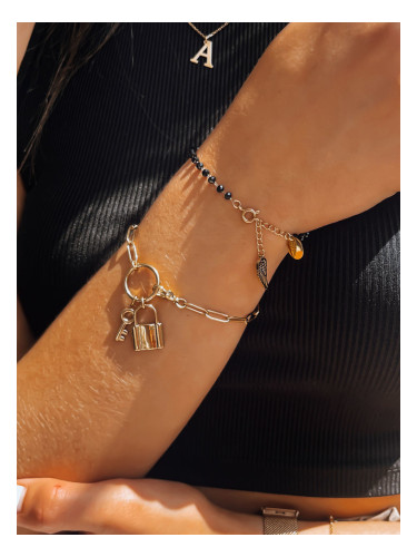 Bransoletka FREE TIME czarna Dstreet