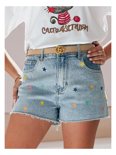 Spodenki damskie jeansowe STARSHINE niebieskie Dstreet