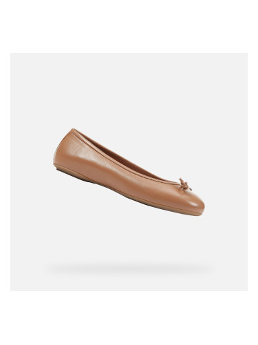 Brown women's ballet flats Geox Palmaria - Women's
