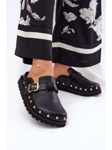 BIG STAR SHOES Кожени Сандали Чодак Дамски На Платформа Big Star