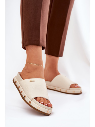BIG STAR SHOES Дамски сандали на платформа Big Star NN274A746 Бежови