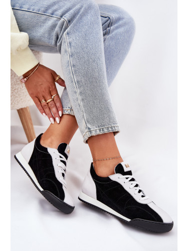 Laura Messi Дамски Спортни Обувки от Кожа Лаура Меси 2935 Черни