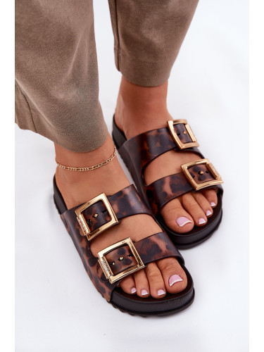 Zaxy Ароматни Дамски Сандали С Катарами Леопард ЗАХИ