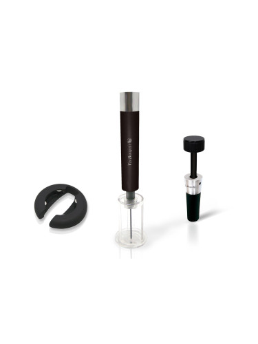 Комплект Vin Bouquet от тирбушон с въздух, резачка и тапа с вакуум помпа