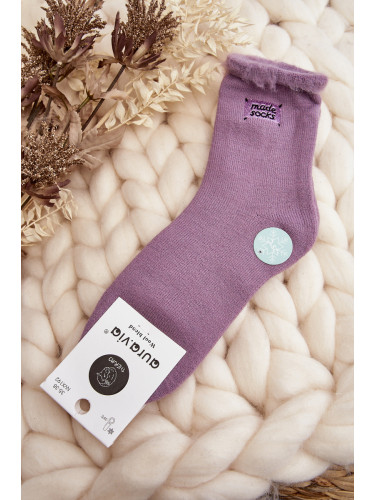 Aura.via Дамски дебели чорапи лилави