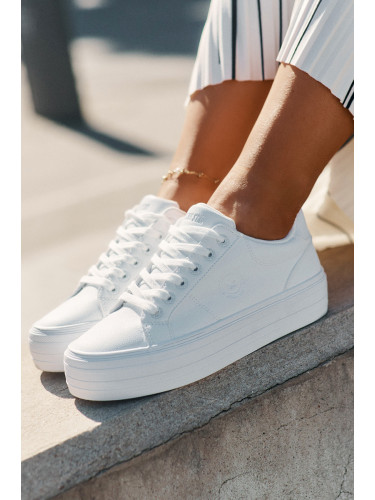 BIG STAR SHOES Еко кожени маратонки за жени на платформа Big Star