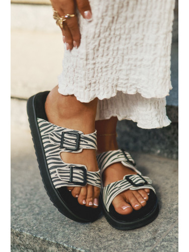 Замшени Дамски Сандали С Катарами D.Franklin