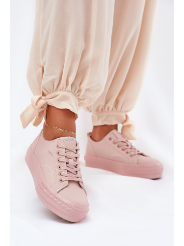 BIG STAR SHOES Дамски Кецове На Платформа От Еко Кожа Big Star
