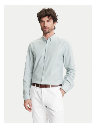 Lindbergh Риза 30-203174 Зелен Slim Fit
