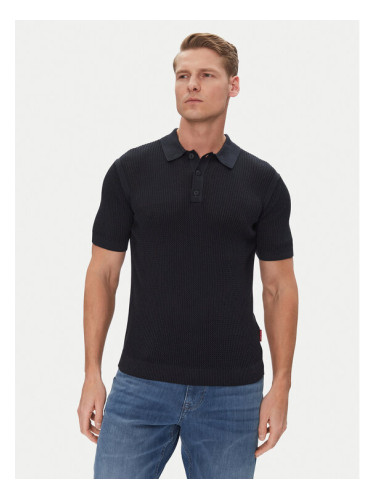 JOOP! Jeans Тениска с яка и копчета 15 JJK-08Vicono 30045448 Тъмносин Modern Fit