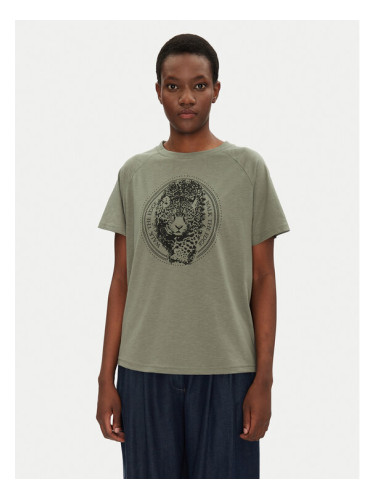 Fransa Тишърт 20615456 Зелен Regular Fit