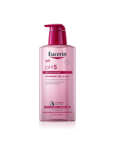 Eucerin pH5 Shower Gel & Oil успокояващ душ гел 400 мл.