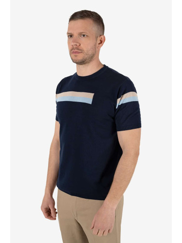 Блуза синя къс ръкав