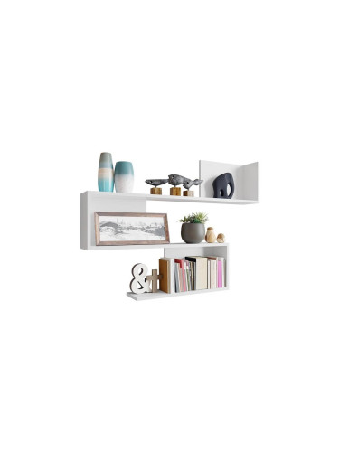 Етажерка MANUNIA 80x110 см бял