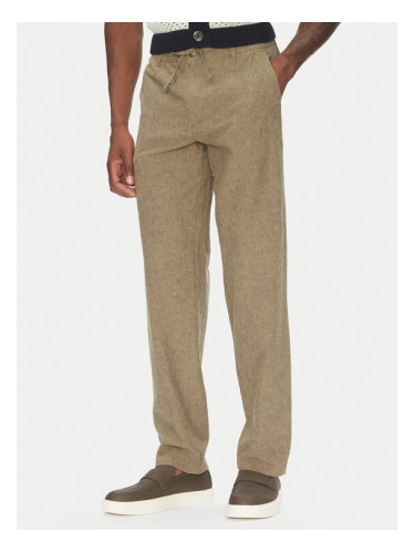 Lindbergh Текстилни панталони 30-008023 Бежов Relaxed Fit