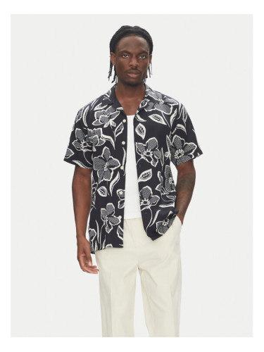 Lindbergh Риза 30-203707 Черен Regular Fit