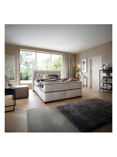 БЕЖОВО БОКССПРИНГ ЛЕГЛО ПРЕСТИЖ 165/215/122 СМ С ПЛОЩ ЗА СЪН 140/200 СМ