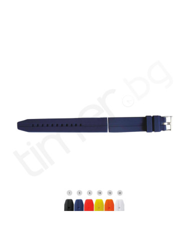 Силиконова каишка Diloy BR03L - 24 мм