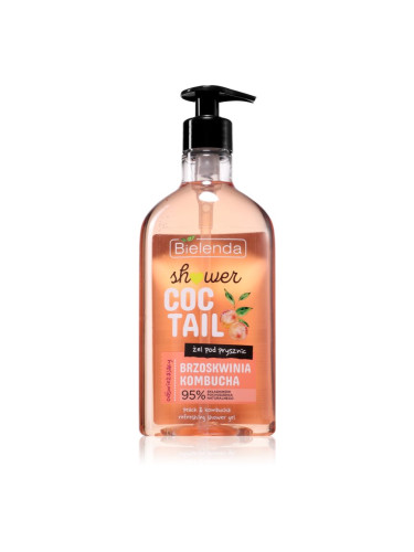 Bielenda Shower Coctail Peach + Kombucha освежаващ душ гел с регенериращ ефект 400 мл.