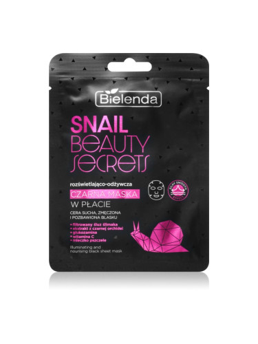 Bielenda Snail Beauty Secrets подхранваща платнена маска за уморена кожа 1 бр.