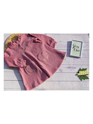 Детска рокля Pink Hearts