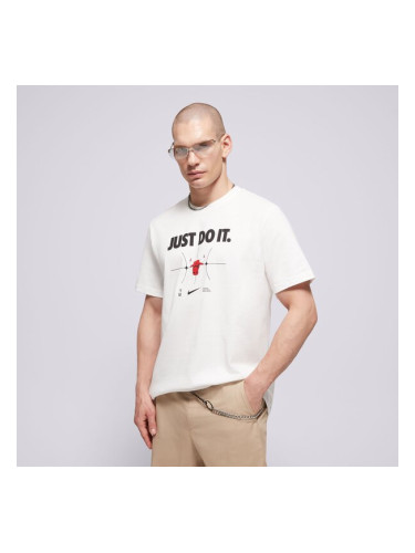 Nike Тениска Chi M Nk Es Nba Jdi Ss Tee мъжки Дрехи Тениски FQ6270-100 Бял