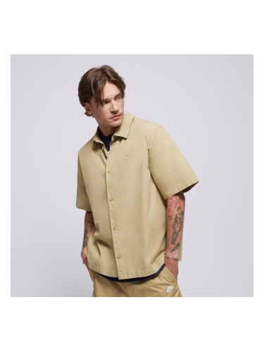 Nike Риза M Nk Club Ss Btn Shirt Wsh мъжки Дрехи Nike HJ2029-297 Бежов