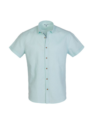 Ментова риза от лен и памук