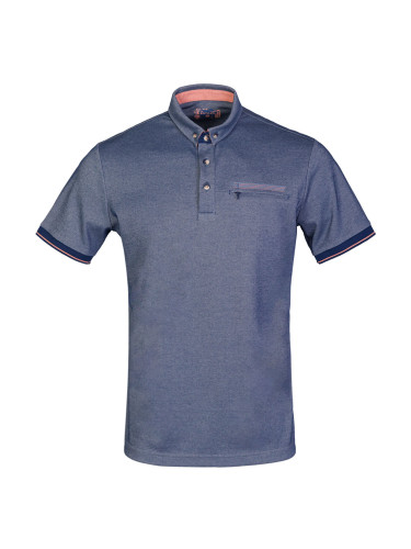 Мъжка тениска в деним меланж