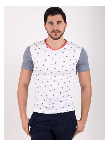 Mъжка тениска с морски десен