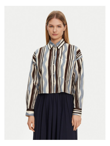 Weekend Max Mara Риза Ragtime 2515111112 Син Regular Fit