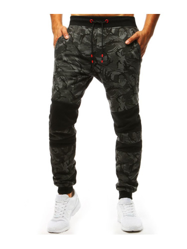 Spodnie dresowe męskie camo antracytowe Dstreet