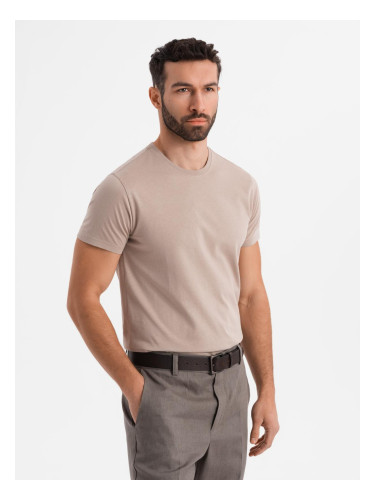 Ombre Classic BASIC men's cotton T-shirt - sand