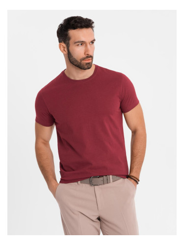 Ombre Classic BASIC men's cotton T-shirt - maroon