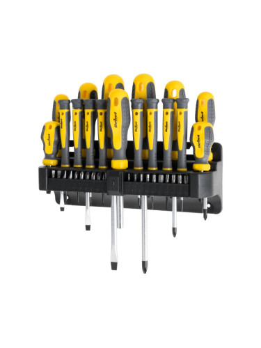 Отвертки и битове RB-1150, комплект, стомана, 37 части, Rebel