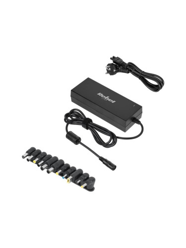 Универсално зарядно за лаптоп, 12-20VDC, 120W, 11 букси, KOM0939-120, Rebel