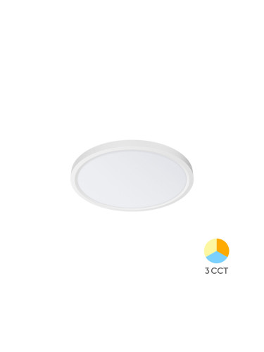 LED панел, за обемен монтаж, 20W, 230VAC, 1980lm, 3в1, бял, ф230x25mm, BP07-00280