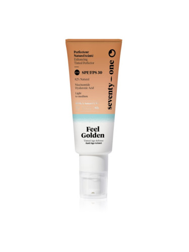 SeventyOne Feel Golden SPF30 тониращ слънцезащитен флуид за лице SPF 30 40 мл.