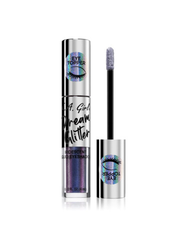 L.A. Girl Cosmetics Dream Glitter течни очни сенки с брокат цвят Meteo Shower 4 мл.